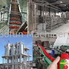 SUS 304 / 316 Линия производства томатного кетчупа Машины Механизированное производство
